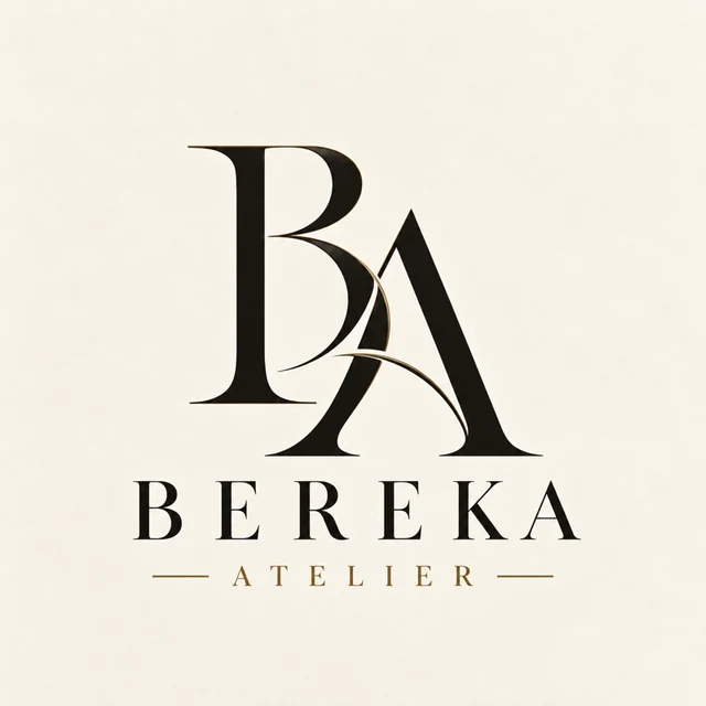 Bereka Atelier onaylı BA monogramı ve logosu