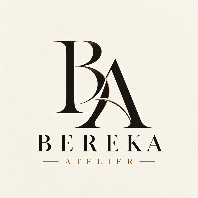 Bereka Atelier onaylı BA monogramı ve logosu
